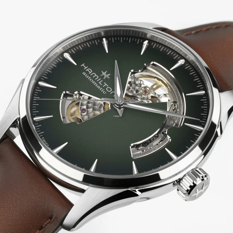 Hamilton,Jazzmaster 42mm,42mm,Stainless Steel,Khaki Green,Automatic,80hours,In-house Caliber,H32705560