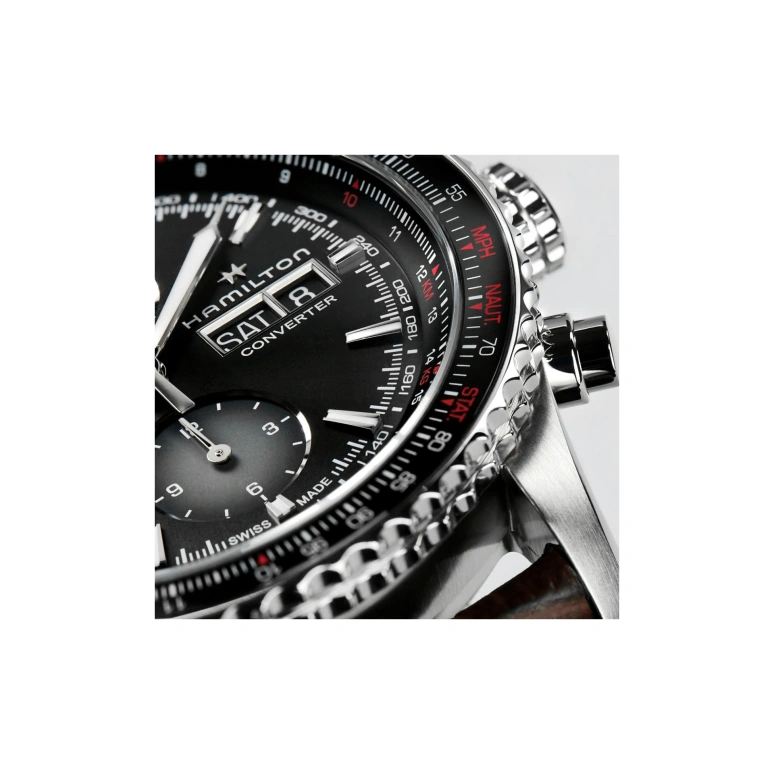 Hamilton,Khaki Aviation 44mm,44mm,Stainless Steel,Black,Automatic,Chronograph,Date,Day,H76726530