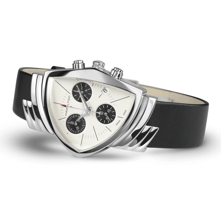 Hamilton,Ventura 32.30x50.30mm,32.30x50.30mm,Stainless Steel,Silver,Quartz,Chronograph,Day,H24432751