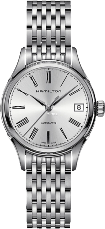 Hamilton,American Classic 34mm,34mm,Stainless Steel,Silver White,Sapphire,Crystal Glass,Open,H39415154