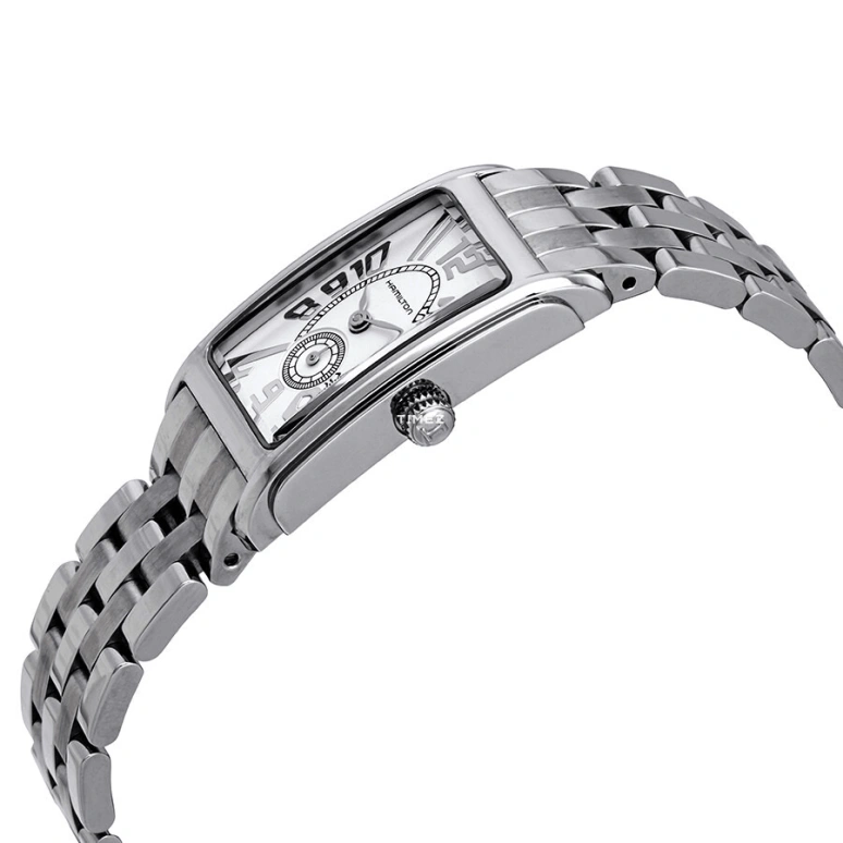 Hamilton,Other 19x40mm,19x40mm,Stainless Steel,Silver White,Quartz,Sapphire,Crystal Glass,Rectangular,H11211053