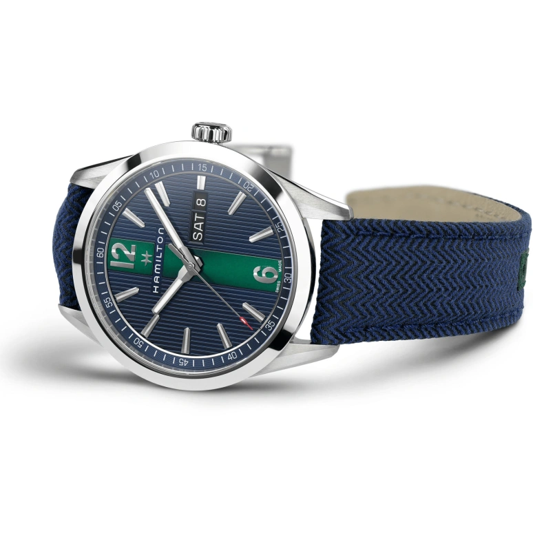 Hamilton,Broadway 40mm,40mm,Stainless Steel,Blue,Quartz,Date,Day,H43311941