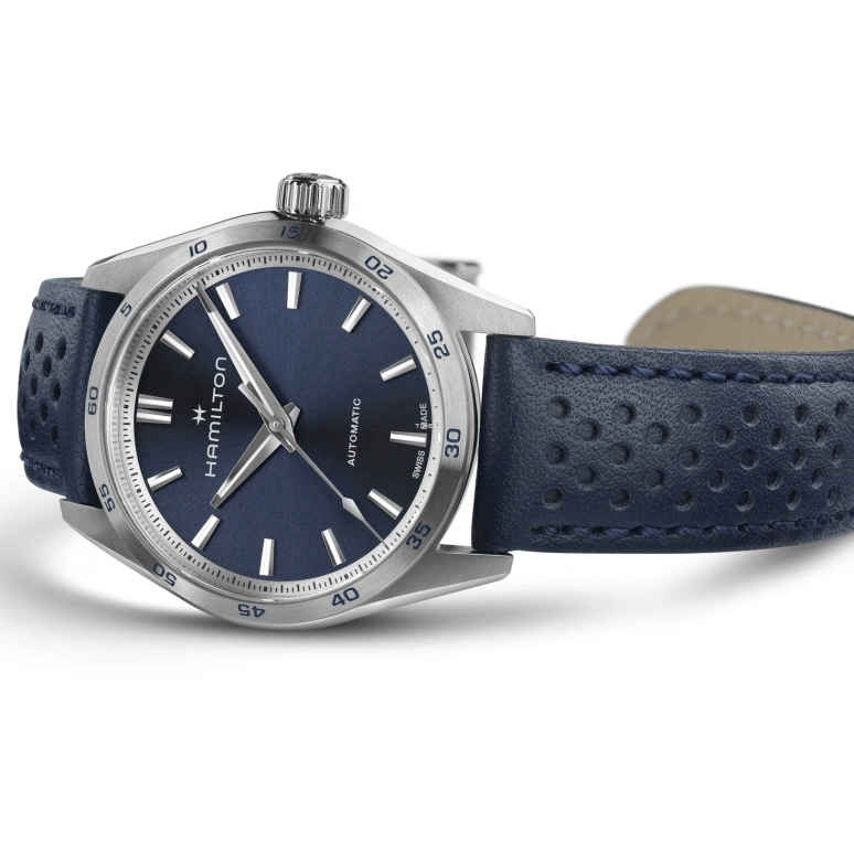 Hamilton,Jazzmaster 34mm,34mm,Stainless Steel,Blue,Automatic,Sapphire,Crystal Glass,Round,H36115640