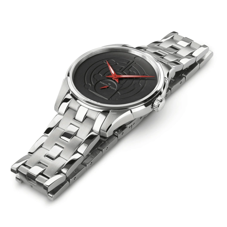 Hamilton,Jazzmaster 40mm,40mm,Stainless Steel,Black,Quartz,Sapphire,Crystal Glass,Round,H38421130