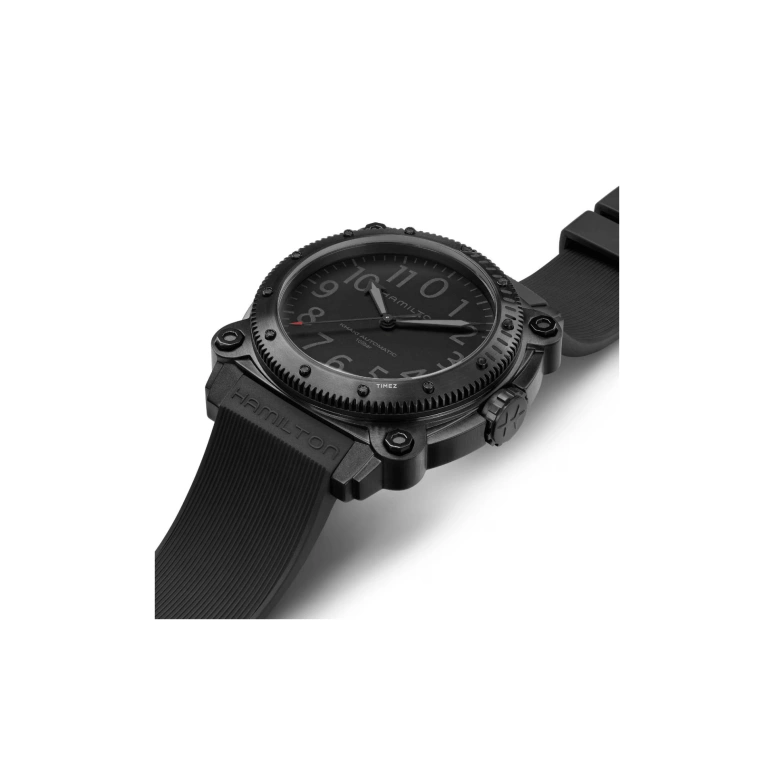 Hamilton,Khaki Navy 46mm,46mm,Titanium Gold,Titanium Gold,Black,Automatic,80hours,In-house Caliber,H78505332