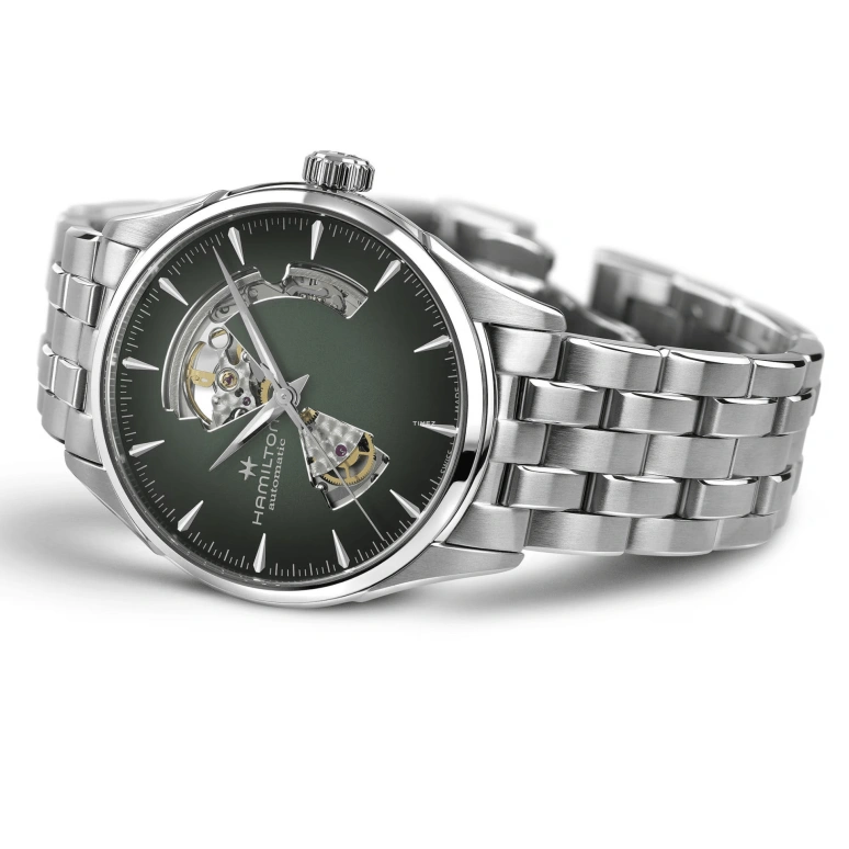 Hamilton,Jazzmaster 42mm,42mm,Stainless Steel,Green,Automatic,80hours,In-house Caliber,H32705160