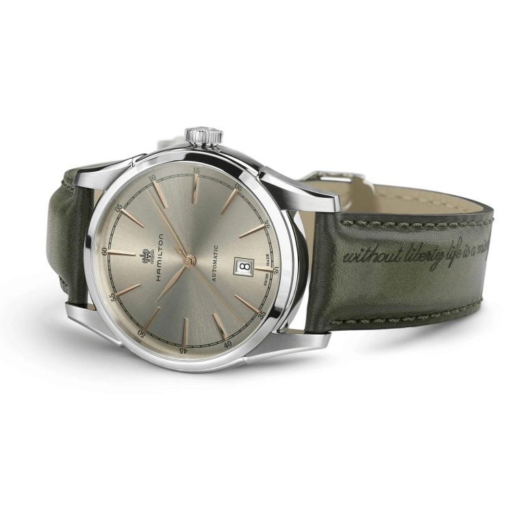 Hamilton,American Classic 42mm,42mm,Stainless Steel,Beige,Automatic,Day,80hours,H42415801