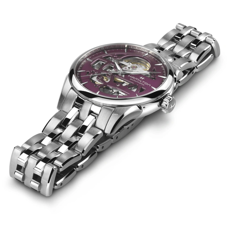 Hamilton,Jazzmaster 36mm,36mm,Stainless Steel,Purple,Automatic,Sapphire,Crystal Glass,Round,H32265101