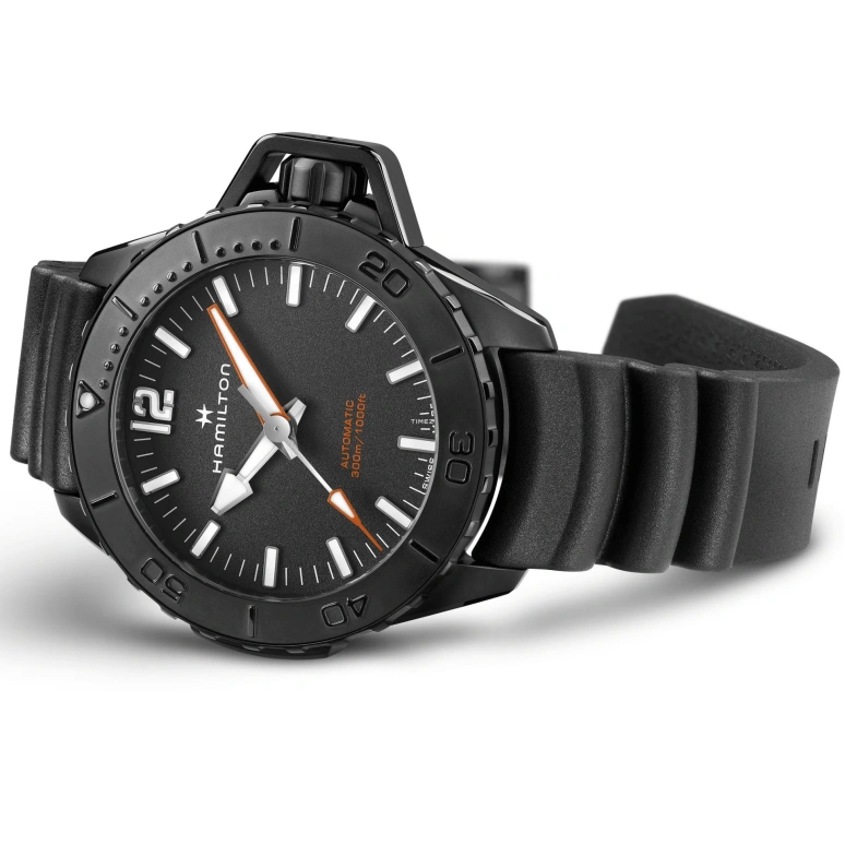 Hamilton,Khaki Navy 46mm,46mm,Stainless Steel,Black,Automatic,80hours,In-house Caliber,H77855330