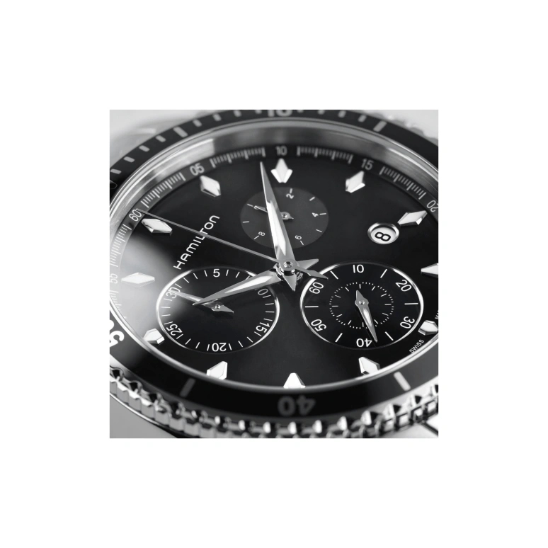 Hamilton,Jazzmaster 44mm,44mm,Stainless Steel,Black,Quartz,26280hours,Sapphire,Crystal Glass,H37512131