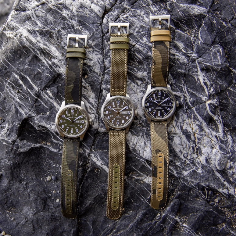 Hamilton,Khaki Field 42mm,42mm,Stainless Steel,Green,Automatic,Chronograph,Date,Day,H70535061