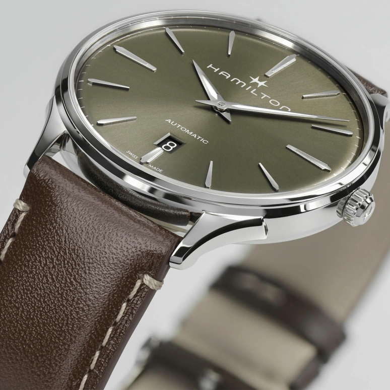 Hamilton,Jazzmaster 40mm,40mm,Stainless Steel,Green,Automatic,42hours,Sapphire,Crystal Glass,H38525561