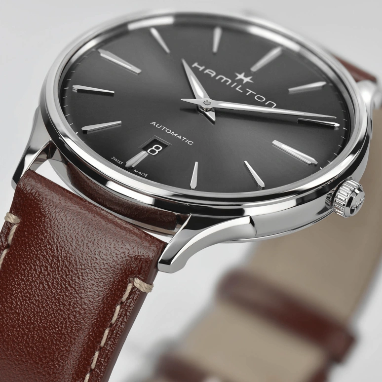 Hamilton,Jazzmaster 40mm,40mm,Stainless Steel,Grey,Automatic,Day,42hours,H38525881