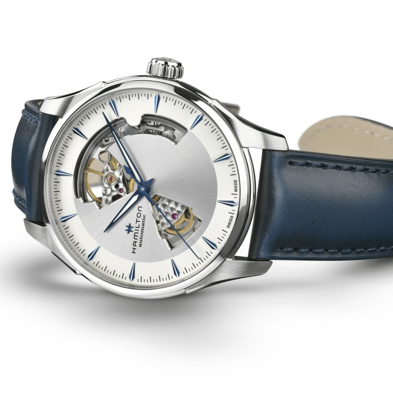 Hamilton,Jazzmaster 40mm,40mm,Stainless Steel,Luminous,Blue,Silver White,Automatic,80hours,In-house Caliber,H32675650