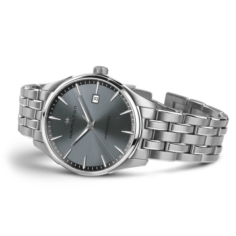 Hamilton,Jazzmaster 40mm,40mm,Stainless Steel,Grey,Quartz,Day,26280hours,H32451142