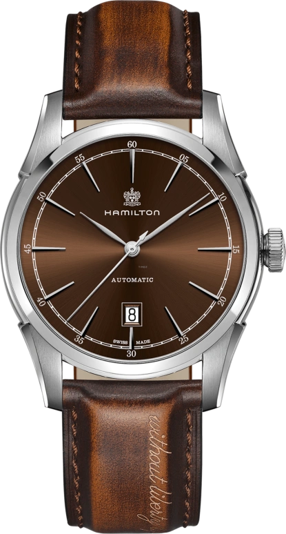Hamilton,American Classic 42mm,42mm,Stainless Steel,Brown,Automatic,Day,80hours,H42415501