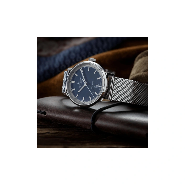 Hamilton,American Classic 40mm,40mm,Stainless Steel,Blue,Automatic,Date,80hours,H38425140