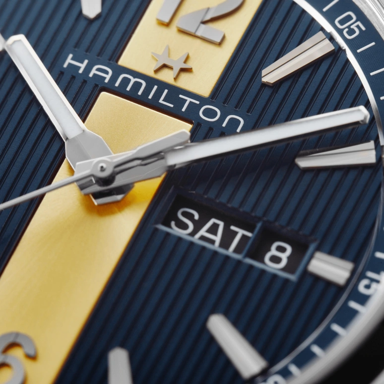 Hamilton,Broadway 40mm,40mm,Stainless Steel,Blue,Quartz,Date,Day,H43311541
