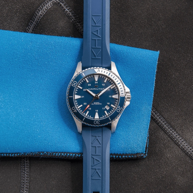 Hamilton,Khaki Navy 40mm,40mm,Stainless Steel,Luminous,Silver,Blue,Automatic,80hours,In-house Caliber,H82345341