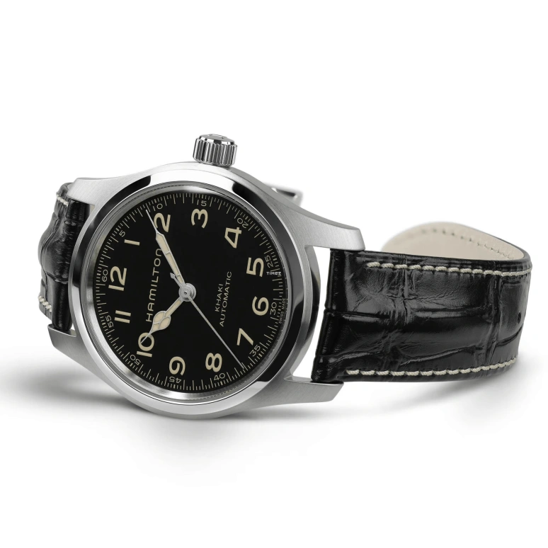 Hamilton,Khaki Field 42mm,42mm,Stainless Steel,Black,Automatic,80hours,In-house Caliber,H70605732