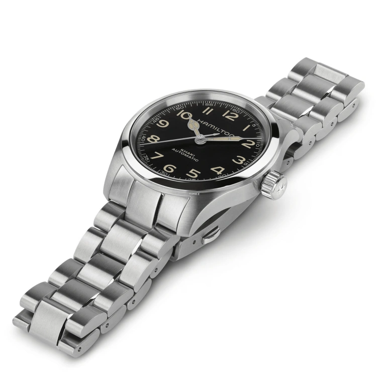 Hamilton,Khaki Field 38mm,38mm,Stainless Steel,Black,Automatic,80hours,In-house Caliber,H70405130
