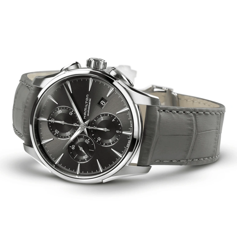 Hamilton,Jazzmaster 42mm,42mm,Stainless Steel,Black,Automatic,Chronograph,Day,H32586881