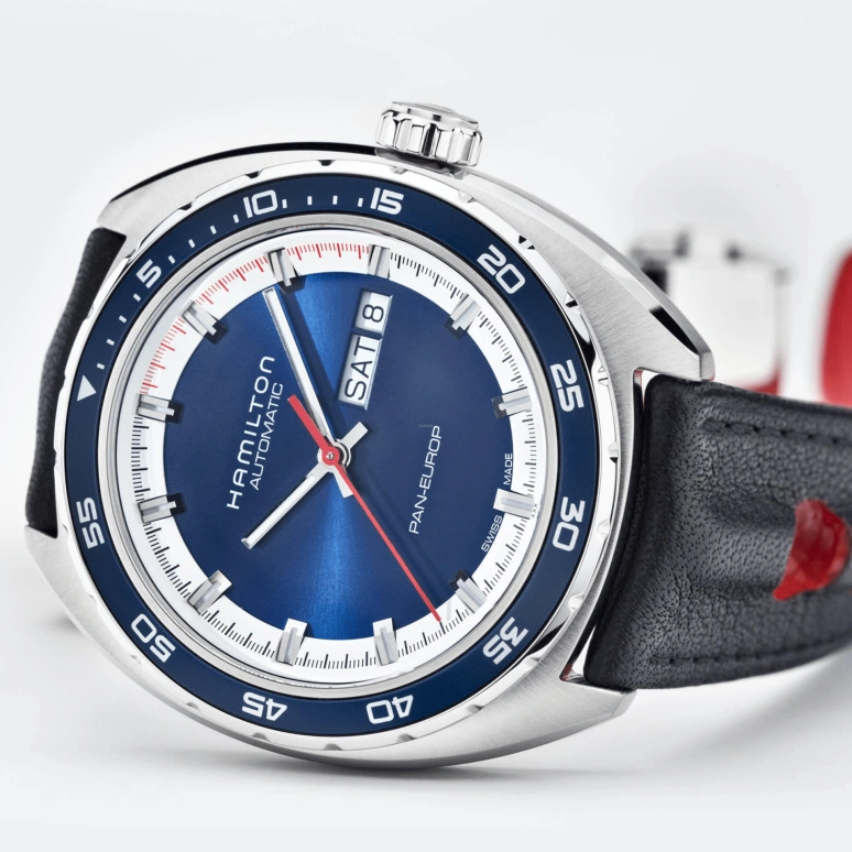Hamilton,American Classic 42mm,42mm,Stainless Steel,Blue,Automatic,Chronograph,Date,Day,H35405741