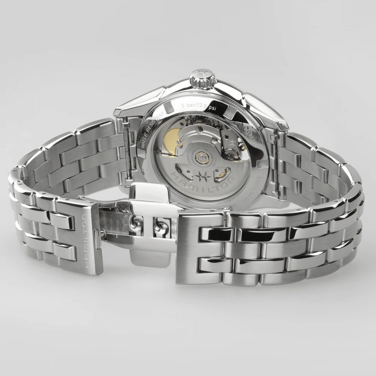 Hamilton,Jazzmaster 36mm,36mm,Stainless Steel,Pink Orange,Automatic,Sapphire,Glass,Tonneau,H32215100