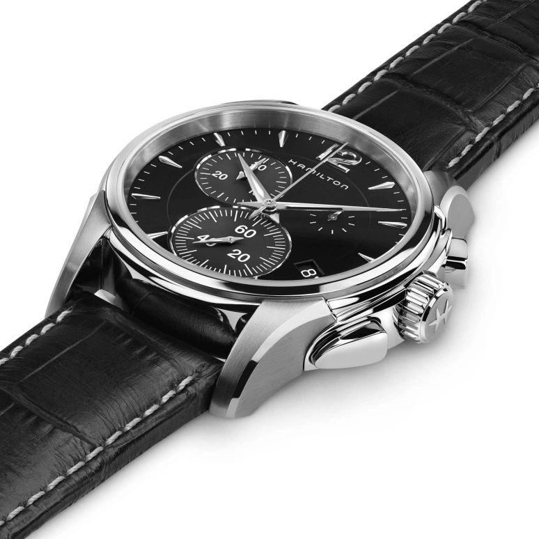 Hamilton,Jazzmaster 42mm,42mm,Stainless Steel,Black,Sapphire,Crystal Glass,Closed,H32612731