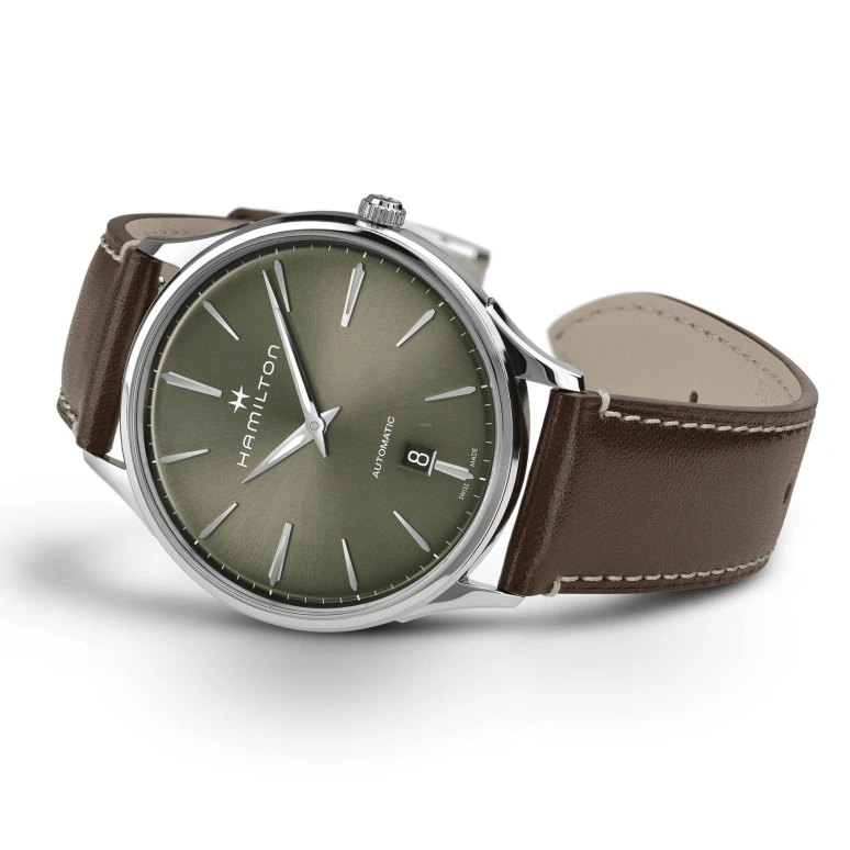 Hamilton,Jazzmaster 40mm,40mm,Stainless Steel,Green,Automatic,42hours,Sapphire,Crystal Glass,H38525561