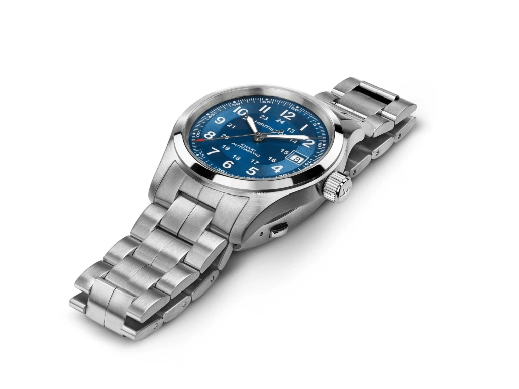 Hamilton,Khaki Field 38mm,38mm,Stainless Steel,Blue,Automatic,Day,80hours,H70455140