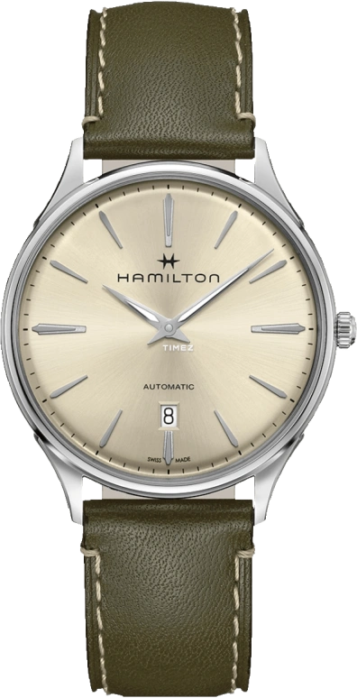 Hamilton,Jazzmaster 40mm,40mm,Stainless Steel,Luminous,Champagne,Automatic,42hours,Sapphire,H38525811
