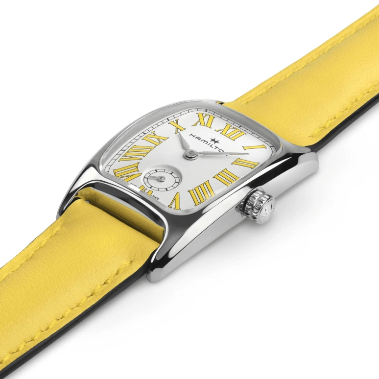 Hamilton,American Classic 23.50x27.40mm,23.50x27.40mm,Stainless Steel,White,Quartz,Sapphire,Glass,Rectangular,H13321812