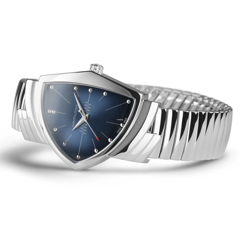 Hamilton,Ventura 32.30x50.30mm,32.30x50.30mm,Stainless Steel,Blue,Quartz,Hardlex,Other,H24411142