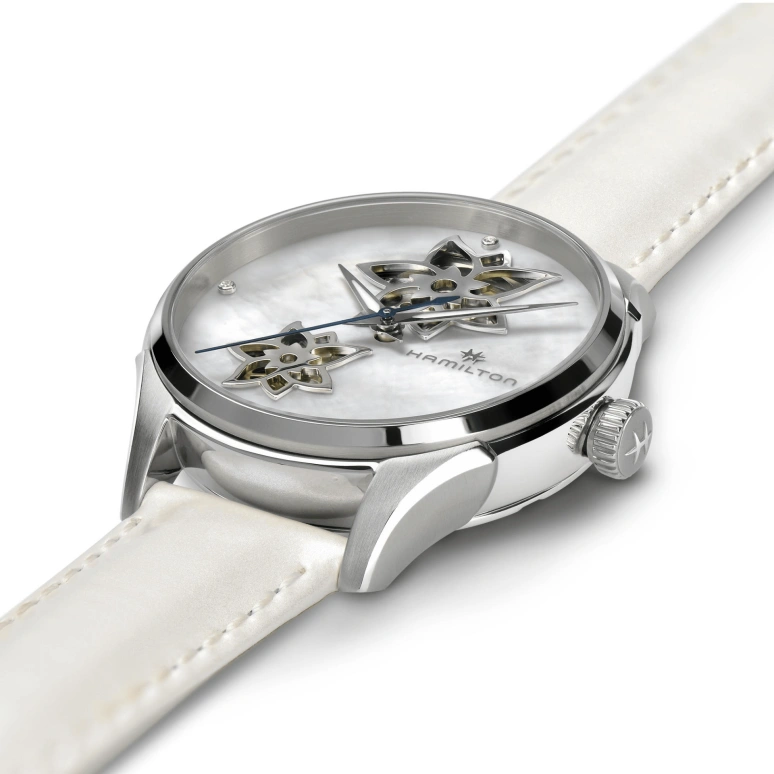 Hamilton,Jazzmaster 34mm,34mm,Stainless Steel,White,Automatic,80hours,In-house Caliber,H32115892