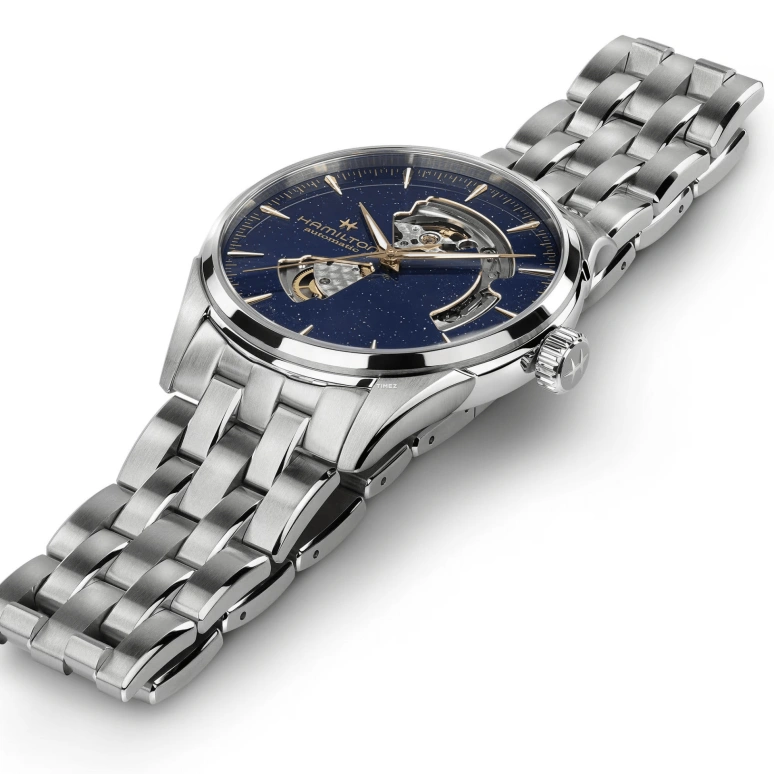 Hamilton,Jazzmaster 42mm,42mm,Stainless Steel,Blue,Automatic,80hours,In-house Caliber,H32705140