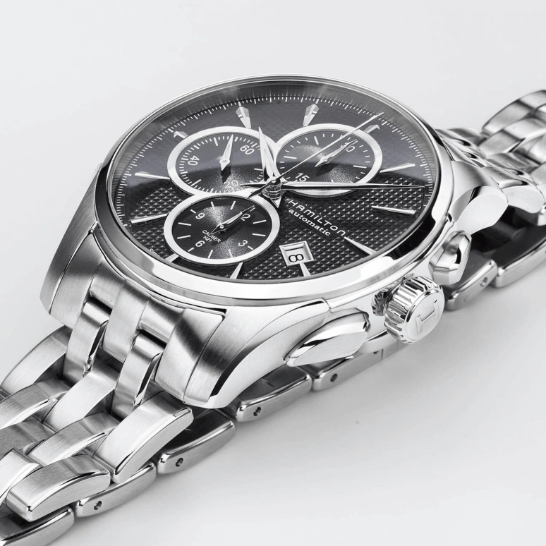Hamilton,Jazzmaster 42mm,42mm,Stainless Steel,Black,Automatic,Chronograph,Date,Day,H32596131