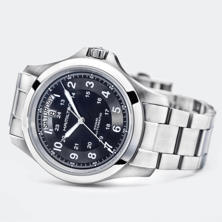 Hamilton,Khaki Field 40mm,40mm,Stainless Steel,Black,Automatic,Date,Day,H64455133