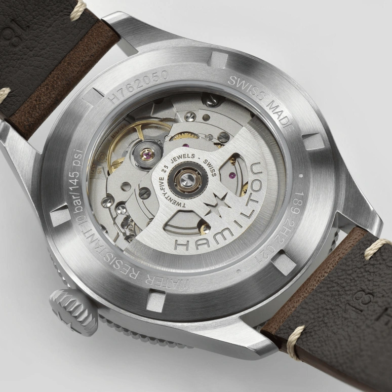 Hamilton,Khaki Aviation 38mm,38mm,Stainless Steel,Black,Automatic,80hours,In-house Caliber,H76205530