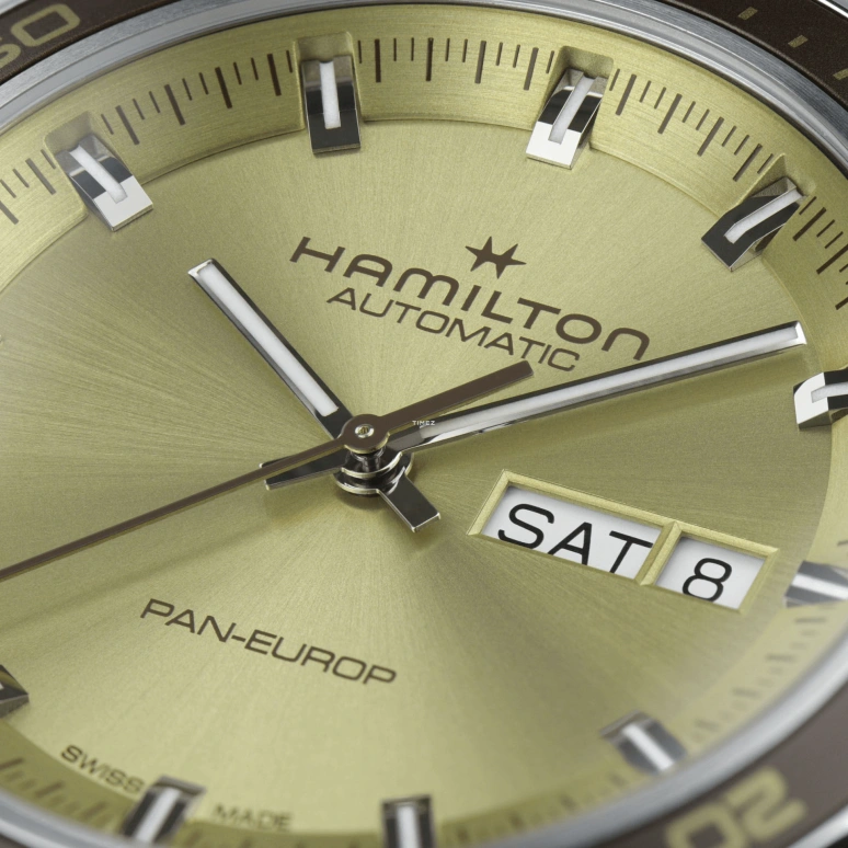 Hamilton,American Classic 42mm,42mm,Stainless Steel,Green,Automatic,Date,Day,H35445860
