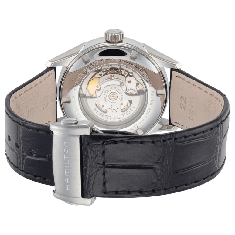 Hamilton,Jazzmaster 42mm,42mm,Stainless Steel,Black,Automatic,Day,Power Reserve Indicator,H89545731