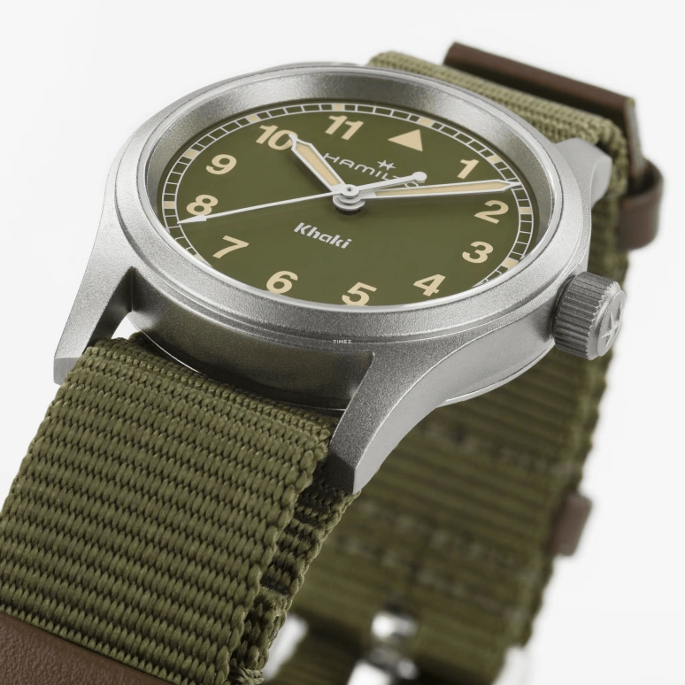 Hamilton,Khaki Field 33mm,33mm,Stainless Steel,Green,Quartz,Sapphire,Glass,Round,H69301960