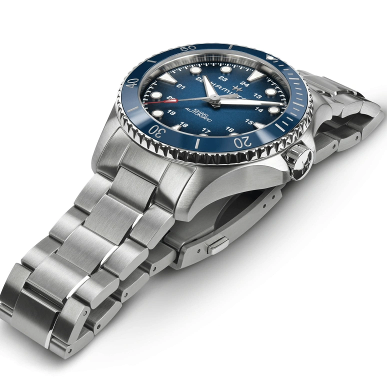 Hamilton,Khaki Navy 43mm,43mm,Stainless Steel,Blue,Automatic,80hours,In-house Caliber,H82505140