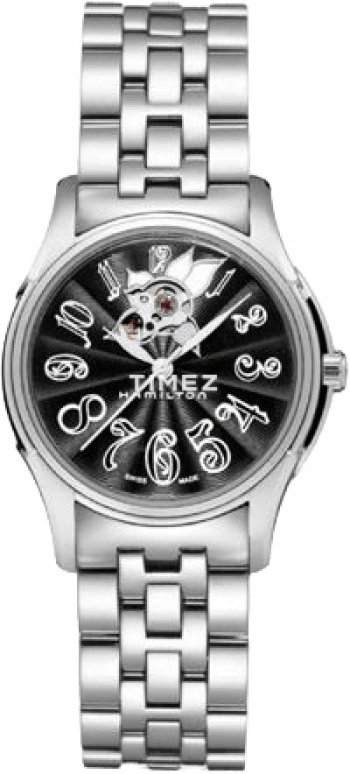 Hamilton,Jazzmaster 34mm,34mm,Stainless Steel,Black,Sapphire,Crystal Glass,Open,H32395133