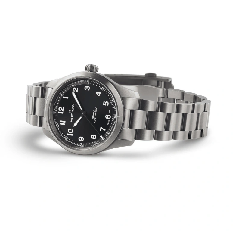 Hamilton,Khaki Field 36mm,36mm,Titanium,Black,Automatic,80hours,In-house Caliber,H70235130