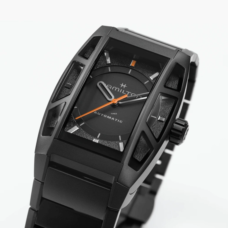 Hamilton,American Classic 36x48mm,36x48mm,Titanium,Black,Automatic,80hours,In-house Caliber,H13605130