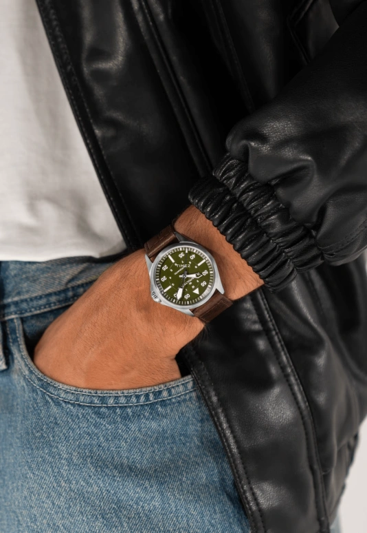 Hamilton,Khaki Aviation 39mm,39mm,Stainless Steel,Green,Automatic,80hours,In-house Caliber,H76305560
