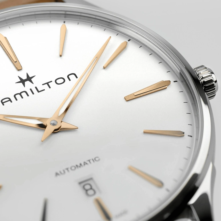 Hamilton,Jazzmaster 40mm,40mm,Stainless Steel,Silver White,Sapphire,Crystal Glass,H38525512