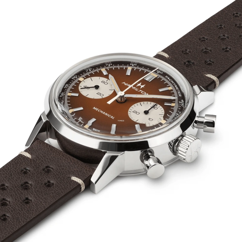 Hamilton,American Classic 40mm,40mm,Stainless Steel,Brown,Handwound,Day,60hours,H38429591