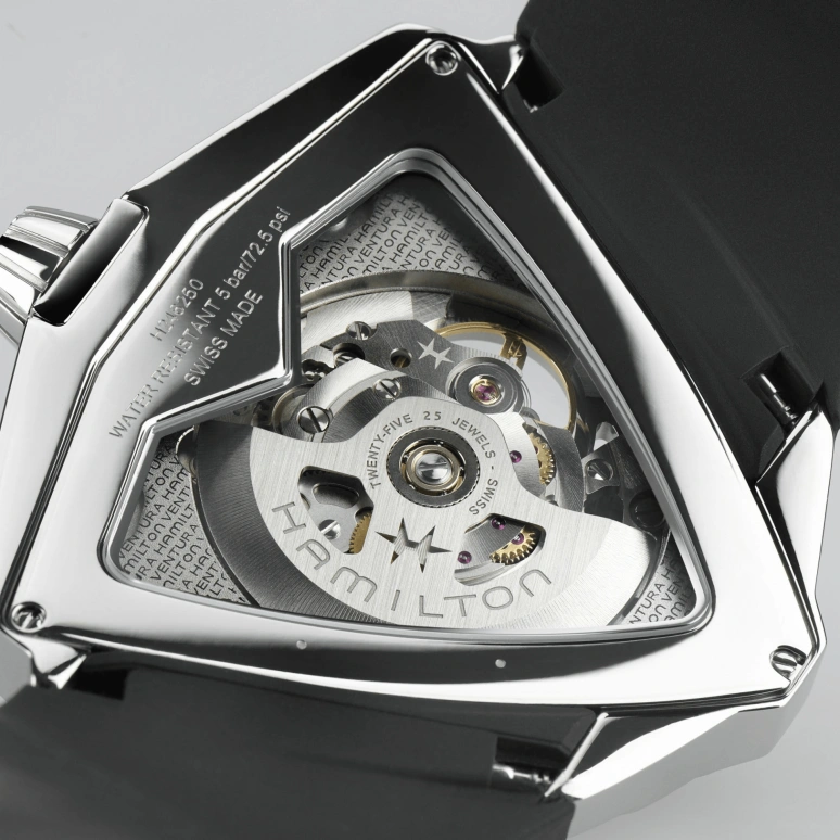 Hamilton,Ventura 45.50x46mm,45.50x46mm,Stainless Steel,Black,Automatic,80hours,In-house Caliber,H24625330